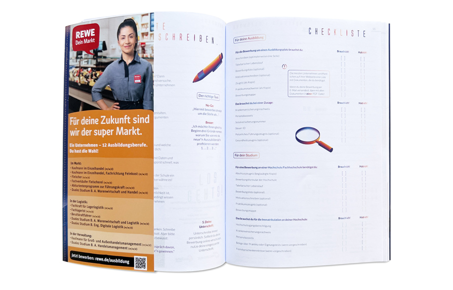 Ein Beispielbild für Werbung im Hausaufgabenheft FuturePlan